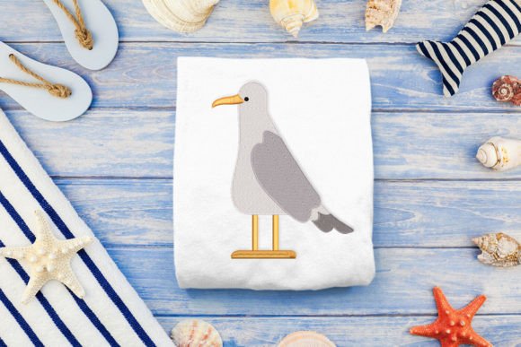 Cartoon Seagull: A Smart Embroidery Choice for Small Business Brands