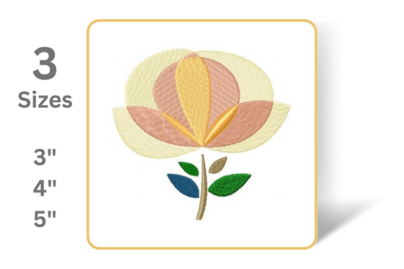 Mid-Century Flower: A Smart Pick for Boutique Embroidery