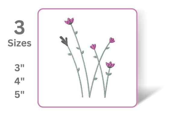 Wildlfowers Embroidery Design